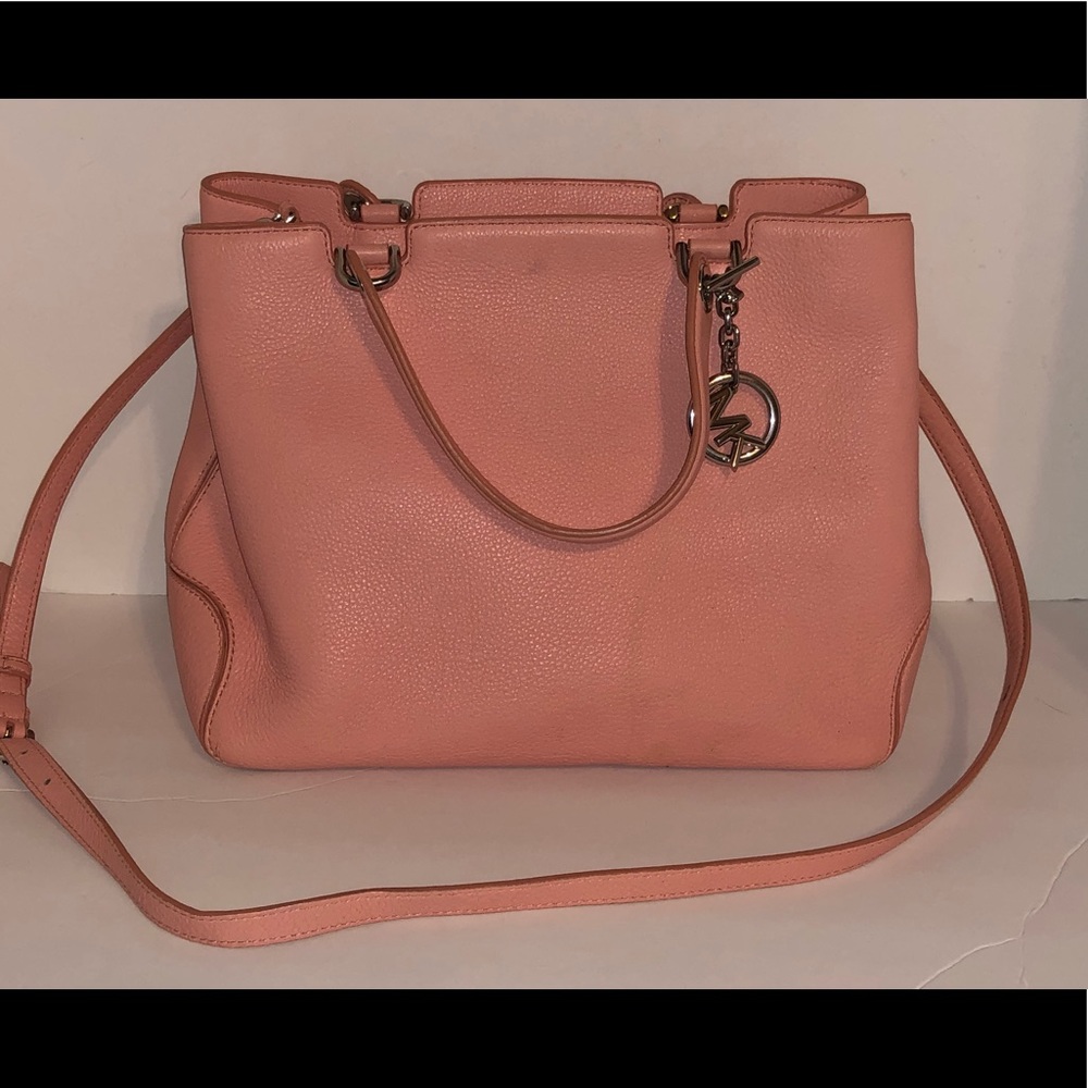 Pink Michael Kors Large Crossbody Bag